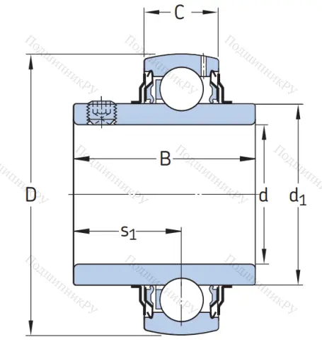 Корпусный подшипник YAR 206-104-2F 4L1PW7JKLE в Иркутске