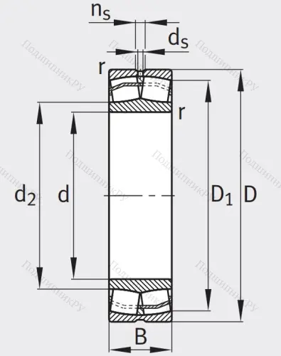 Сферический роликовый подшипник 23024 E 1A-XL-M от производителя  FAG