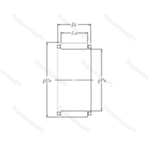 Подшипник игольчатый радиальный KBK 7?10?9.8X
