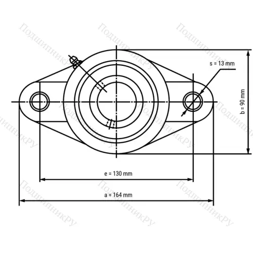 Подшипниковый узел SSUCFLPL 207-B - Вал: 35 мм