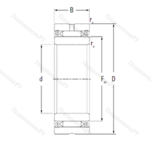 Подшипник игольчатый радиальный NA 2190