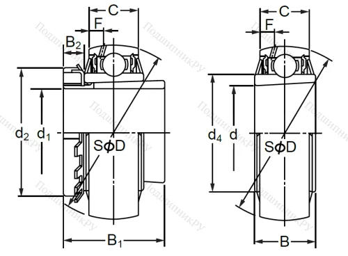 Корпусный подшипник UK 310 в Иркутске