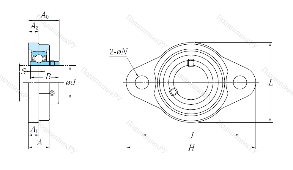 Подшипниковый узел UFL 003 JE 1