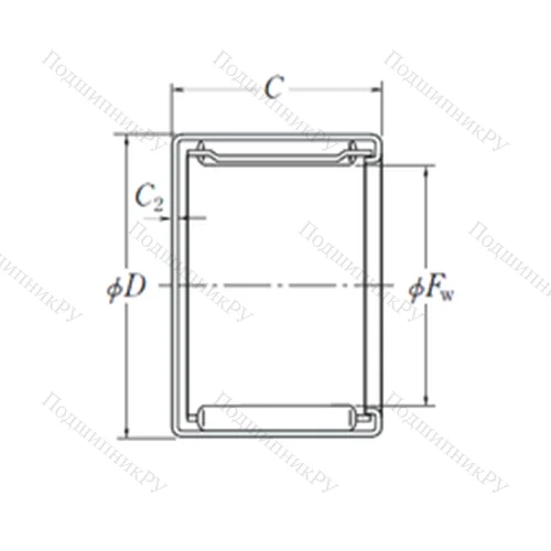 Подшипник игольчатый радиальный MFJ-5520