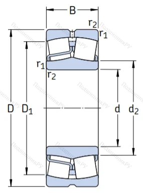 Сферический роликовый подшипник 22222 E/C 3