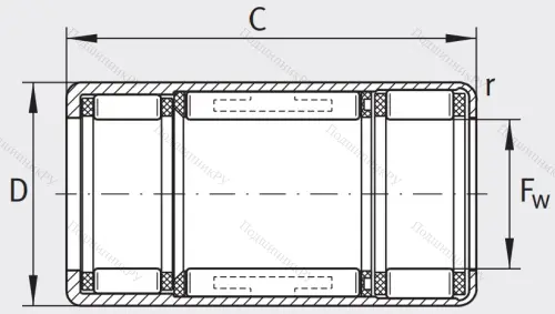 Подшипник обгонной муфты обгонная муфта HFL 2026-L 564 в Иркутске