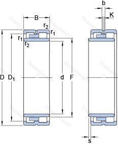 Подшипник NNU 4944 B/SPW 33
