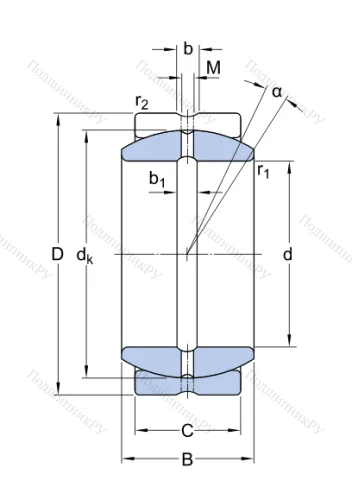 Шарнирный подшипник GE 17 ES