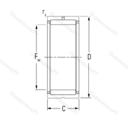 Подшипник игольчатый радиальный NKS 75
