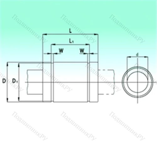 Подшипник шариковый линейный KB 4080-PP