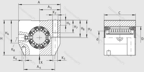 Подшипниковый узел  KGSNG 30-PP-AS в Иркутске