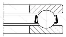 Модификация подшипника 6-8106 размер 30x47x11