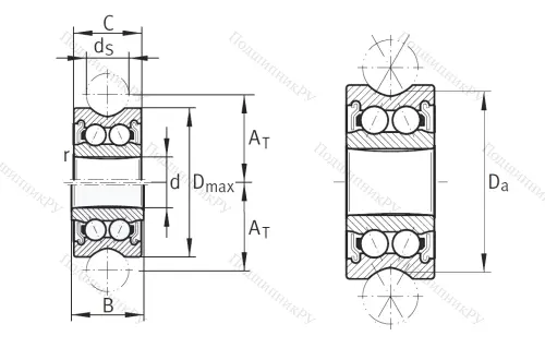 Подшипник LFR 5201-10 2Z