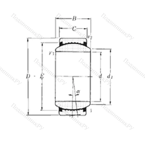 Подшипник скольжения сферический SAR 1-60
