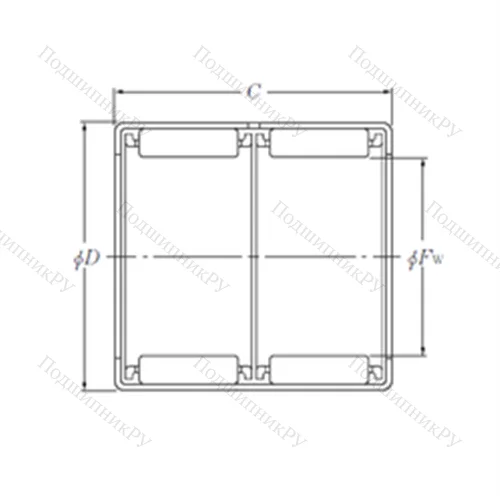 Подшипник игольчатый радиальный HK 1622ZWD