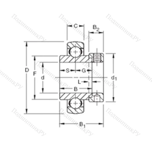Подшипник шариковый радиальный SMN 403WB-BR