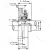 Подшипниковый узел UCF 208 - Вал: 40 мм