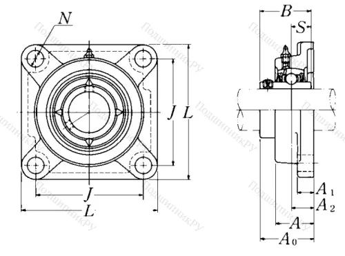 Подшипниковый узел UCFX 12 D 1 в Иркутске