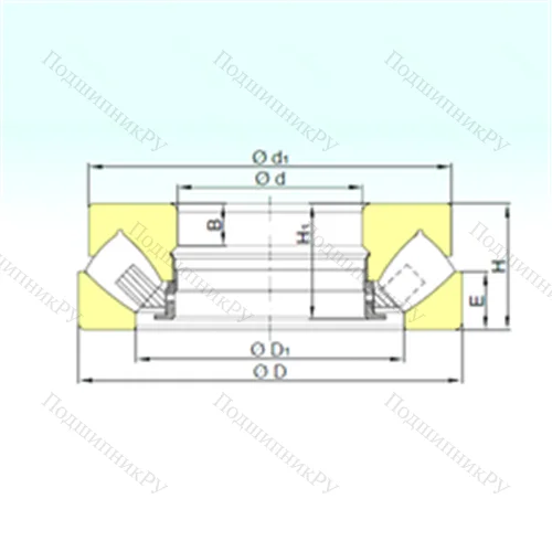 Подшипник роликовый упорно-радиальный 294/1060 M от производителя  ISB