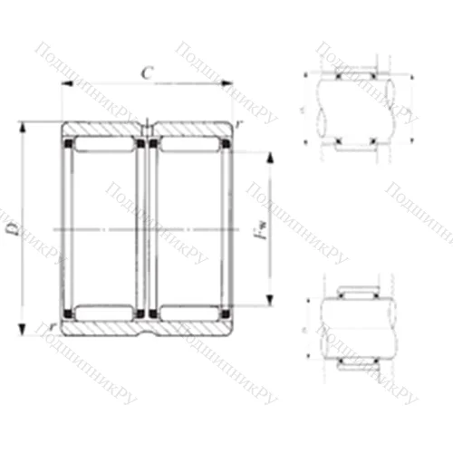 Подшипник игольчатый радиальный