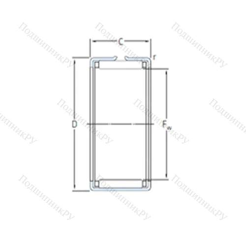 Подшипник игольчатый радиальный FC 65981