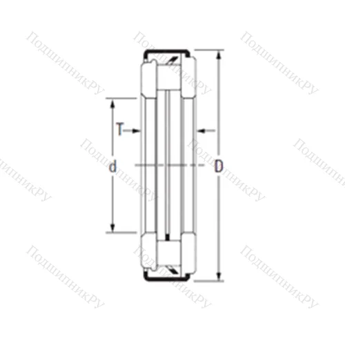 Подшипник игольчатый упорный ARZ 7 17 30,4