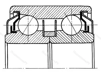 Модификация подшипника 886801УС17 размер 12,2x75x75