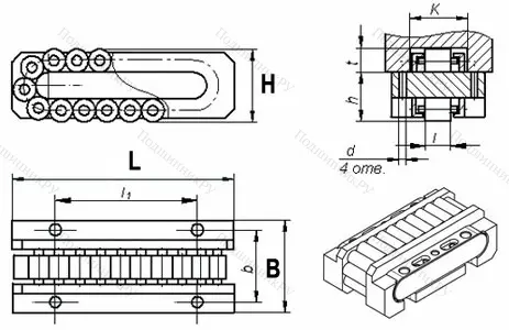 Модификация подшипника 2В0-1207 размер 35x72x17