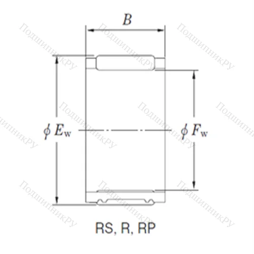 Подшипник игольчатый радиальный RS 303521A