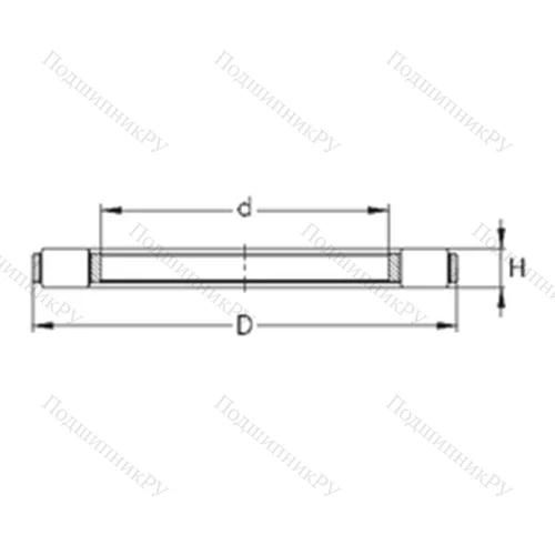 Подшипник роликовый упорный K 81230-MB
