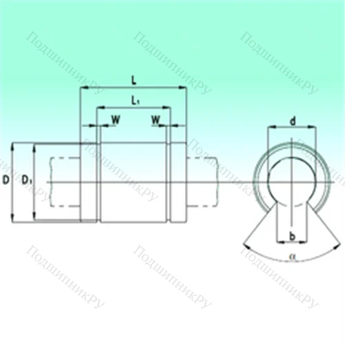 Подшипник шариковый линейный KBO 3068