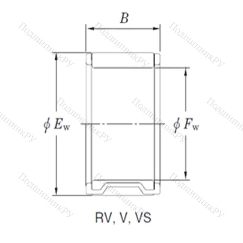 Подшипник игольчатый радиальный 16VS 2212-2