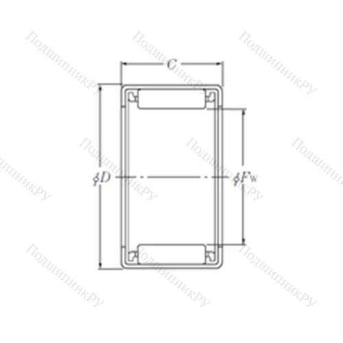 Подшипник игольчатый радиальный HMK 0810