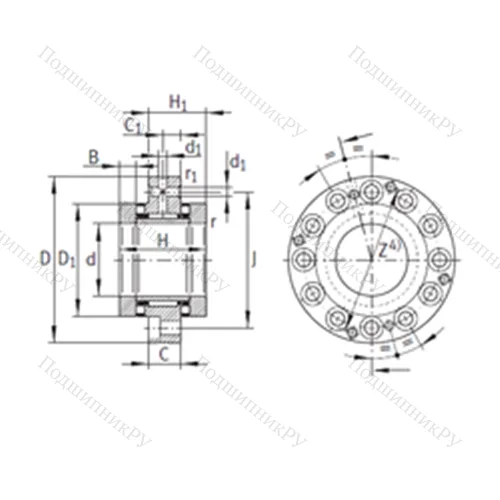 Подшипник комбинированный ZARF 55145-TV от производителя  INA