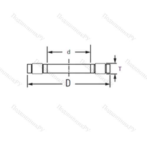 Подшипник роликовый упорный K.81114TVP