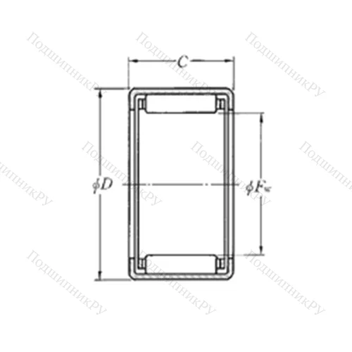 Подшипник игольчатый радиальный DCL 2420
