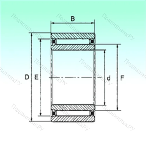Подшипник игольчатый радиальный NAO 9x22x12 TN