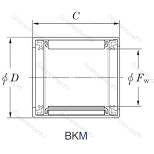 Подшипник игольчатый радиальный BKM 172520UH-1