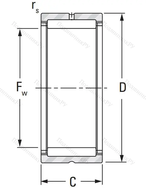 Игольчатый подшипник NK 24/20 A