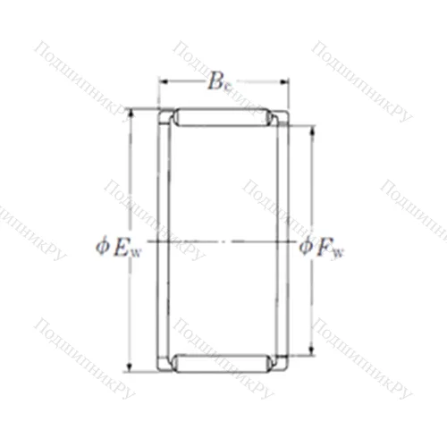 Подшипник игольчатый радиальный FWF-101612 от производителя  NSK