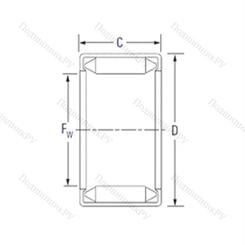 Подшипник игольчатый радиальный DL 35 16