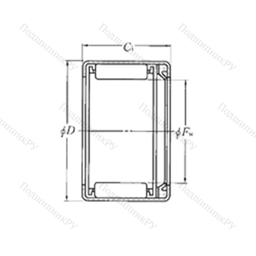 Подшипник игольчатый радиальный HK 4018L