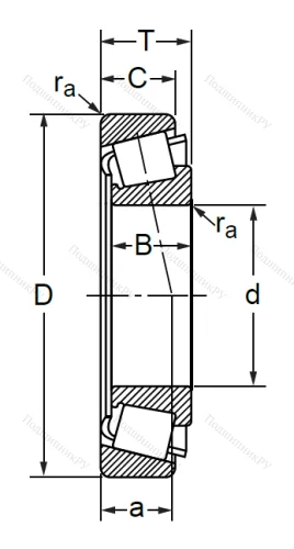 Конический роликовый подшипник 7313 (30313) в Иркутске