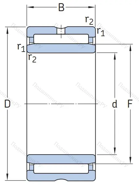 Игольчатый подшипник NKIS 35