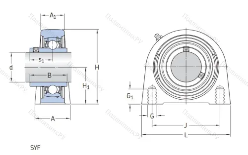 Подшипниковый узел SYF 40 TF в Иркутске