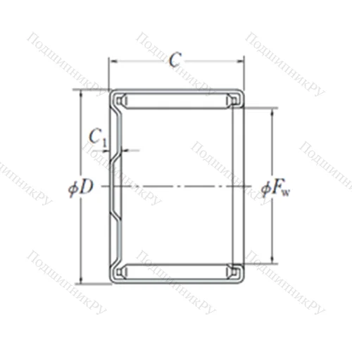 Подшипник игольчатый радиальный MF-2520