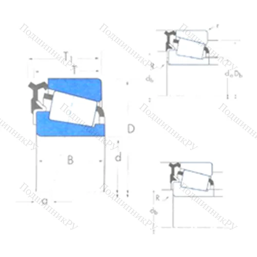 Подшипник роликовый радиально-упорный M 12649/M 12610-M 12600LA от производителя  TIMKEN