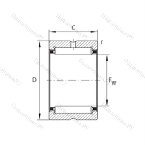 Подшипник игольчатый радиальный NK 32/20-TN-XL