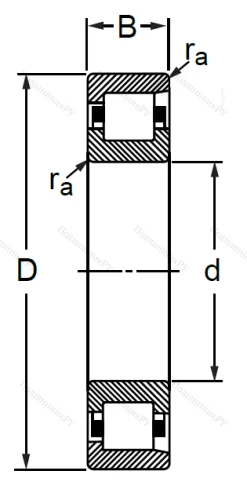 Цилиндрический роликовый подшипник 12115 (NF 1015) в Иркутске