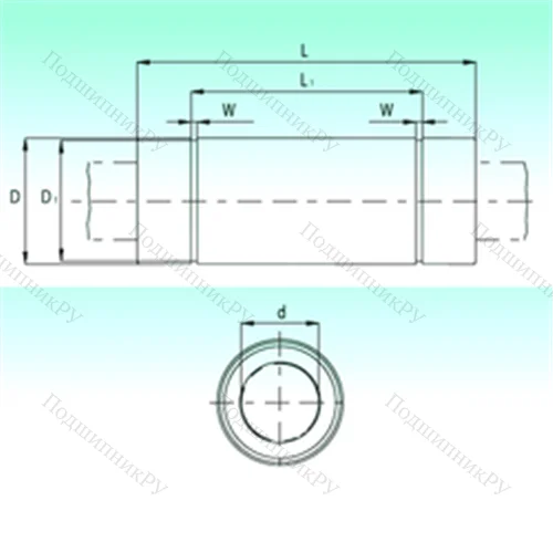 Подшипник шариковый линейный KBL 60211